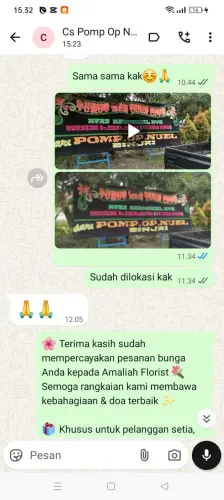Testimonial Papan Bunga trenggalek